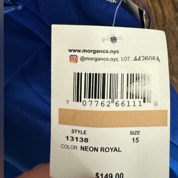 NWT. Blue SIZE 4 Dance dress / rhinestone / formal gown /long/designer - Picture 7 of 11